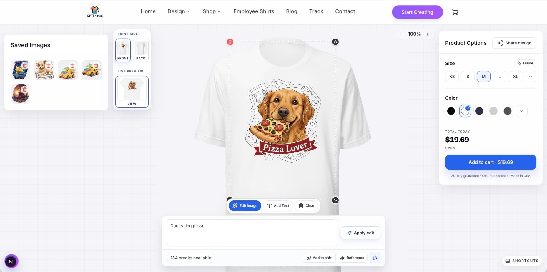 apparel design interface